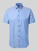 Jake*s Slim Fit Business-Hemd aus Baumwolle mit Kentkragen in Royal, G...