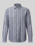 MCNEAL Regular Fit Freizeithemd aus Leinen-Baumwoll-Mix mit Kentkragen...