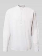 MCNEAL Regular Fit Freizeithemd aus Leinen-Baumwoll-Mix in Kitt, Größe...