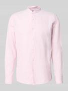 MCNEAL Regular Fit Freizeithemd aus Leinen-Baumwoll-Mix in Rose, Größe...
