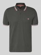 Christian Berg Men Regular Fit Poloshirt mit Kontraststreifen in Anthr...