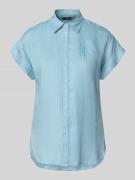 Lauren Ralph Lauren Relaxed Fit Hemdbluse aus reinem Leinen in Blau, G...