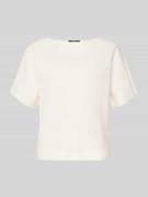 Zero T-Shirt mit Strukturmuster und U-Boot-Ausschnitt in Ecru, Größe 3...