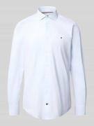 Tommy Hilfiger Tailored Fit Businesshemd aus Baumwoll-Mix in Bleu, Grö...