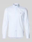Tommy Hilfiger Tailored Fit Businesshemd aus Baumwoll-Mix in Bleu, Grö...