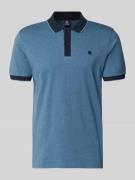 Lerros Regular Fit Poloshirt mit Logo-Stitching in Marine, Größe L