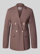 Christian Berg Woman Selection Regular Fit Blazer aus Leinen-Mix mit V...