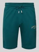 Jack & Jones Shorts mit Logo-Print Modell 'GORDON' in Petrol, Größe L