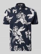 Lerros Modern Fit Poloshirt mit Label-Detail in Marine, Größe L