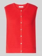 Christian Berg Woman Weste mit Strukturmuster in Rot, Größe L