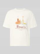 Jack & Jones T-Shirt mit Rundhalsausschnitt in Weiss, Größe L