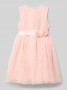 Mayoral Kleid aus Tüll mit Bindegürtel in Hellrosa, Größe 104