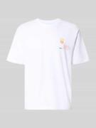 MCNEAL T-Shirt mit rückseitigem Motiv-Print in Weiss, Größe L