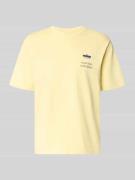 MCNEAL T-Shirt mit rückseitigem Motiv-Print in Hellgelb, Größe L