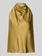 Jake*s Cocktail Top aus Viskose mit Neckholder und tiefem Rückenaussch...