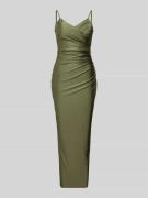 TROYDEN COLLECTION Cocktailkleid mit Spaghettiträgern und V-Ausschnitt...