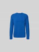 Forét Relaxed Fit Pullover in Strick-Optik in Blau, Größe L