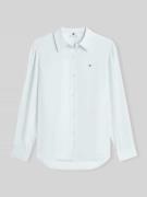 Tommy Hilfiger Relaxed Fit Langarmbluse aus reinem Leinen in Hellblau,...