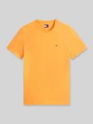 Tommy Jeans Slim Fit T-Shirt Modell 'TJM XSLIM JASPE HTR TEE E' in Ora...