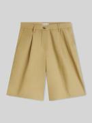 Tommy Hilfiger Relaxed Fit Bermuda mit Bundfalten in Khaki, Größe 34