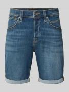 Jack & Jones Jeansshorts mit Umschlag Modell 'RICK' in Dunkelblau, Grö...