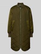 Marc O'Polo Regular Fit Longblouson mit Stehkragen in Khaki, Größe 34