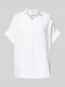 0039 Italy Regular Fit Leinenblusenshirt mit Kappärmeln Modell 'DERRY'...
