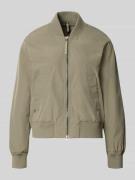 camel active Regular Fit Jacke mit Stehkragen in Khaki, Größe 34