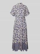 LOLLYS LAUNDRY Hemdblusenkleid aus Viskose mit Bindegürtel Modell 'Bla...