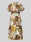 ZABAIONE Midikleid mit Gürtel Modell 'Za44ritii' in Hellbraun, Größe L