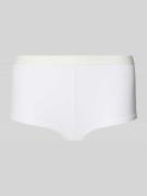 Jake*s Casual Pants mit elastischem Logo-Bund in Weiss, Größe L