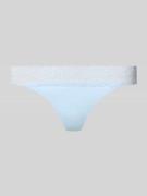 Jake*s Casual String mit Spitze am Bund in Hellblau, Größe L