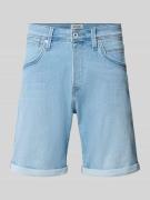 Jack & Jones Jeansshorts mit Umschlag Modell 'RICK' in Hellblau, Größe...