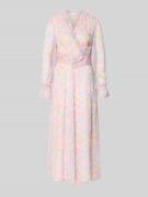 Vila Maxikleid mit Gürtel und Rüschen Modell 'EMMA' in Hellrosa, Größe...
