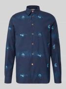 PAUL SMITH Regular Fit Freizeithemd mit Kentkragen in Marine, Größe L