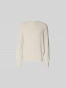 ANNARR Pullover in Strick-Optik in Beige, Größe L