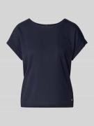 monari Blusenshirt mit verlängertem Rücken und Brusttasche in Marine, ...