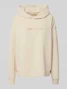 Smith and Soul Hoodie mit überschnittenen Schultern in Offwhite Melang...