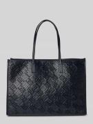 Tommy Hilfiger Tote Bag mit gestanztem Monogramm-Muster in Marine, Grö...