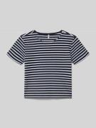 Only Regular Fit T-Shirt mit Viskose-Anteil Modell 'NELLA STRIPED' in ...