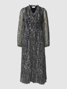 Neo Noir Blusenkleid aus Chiffon Modell 'NIMES' in Black, Größe 38