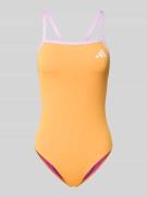 adidas Sportswear Sportbadeanzug mit Logo-Print in Orange, Größe 36