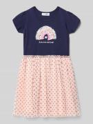 Happy Girls Kleid im 2-in-1-Look mit Pailletten in Marine, Größe 104