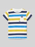 Blue Seven T-Shirt aus Baumwolle im Allover-Look in Offwhite, Größe 10...