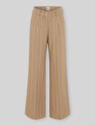 Brax Wide Leg Hose aus Baumwoll-Leinen-Mix Modell 'MARLENE' in Beige, ...