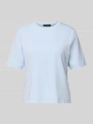 Oui T-Shirt mit Logo-Stitching Modell 'SVEHA' in Hellblau, Größe 38