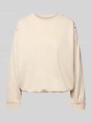 FREE/QUENT Sweatshirt mit Rundhalsausschnitt Modell 'Saida' in Sand, G...