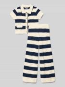 Mayoral Strickset im Allover-Look in Marine, Größe 104