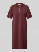 Christian Berg Woman Polokleid mit kurzem Reißverschluss in Schoko, Gr...