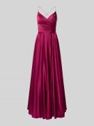 Hey Kyla Maxikleid mit rückseitiger Schnürung in Dunkelrot, Größe 30